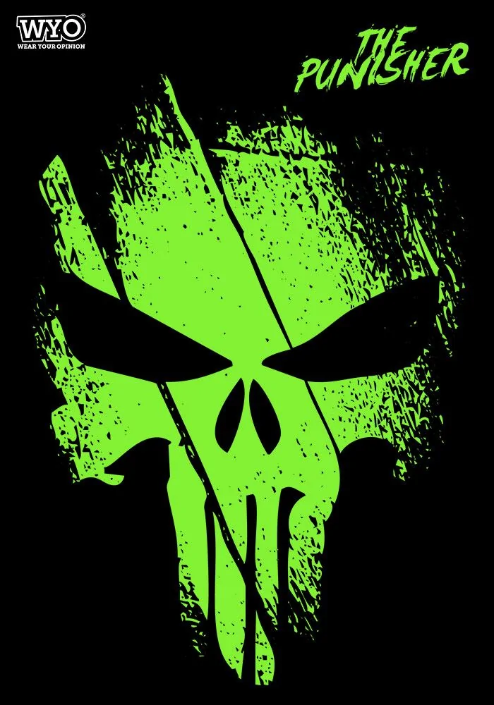 Punisher Slash Glow In Dark Oversized T-Shirt