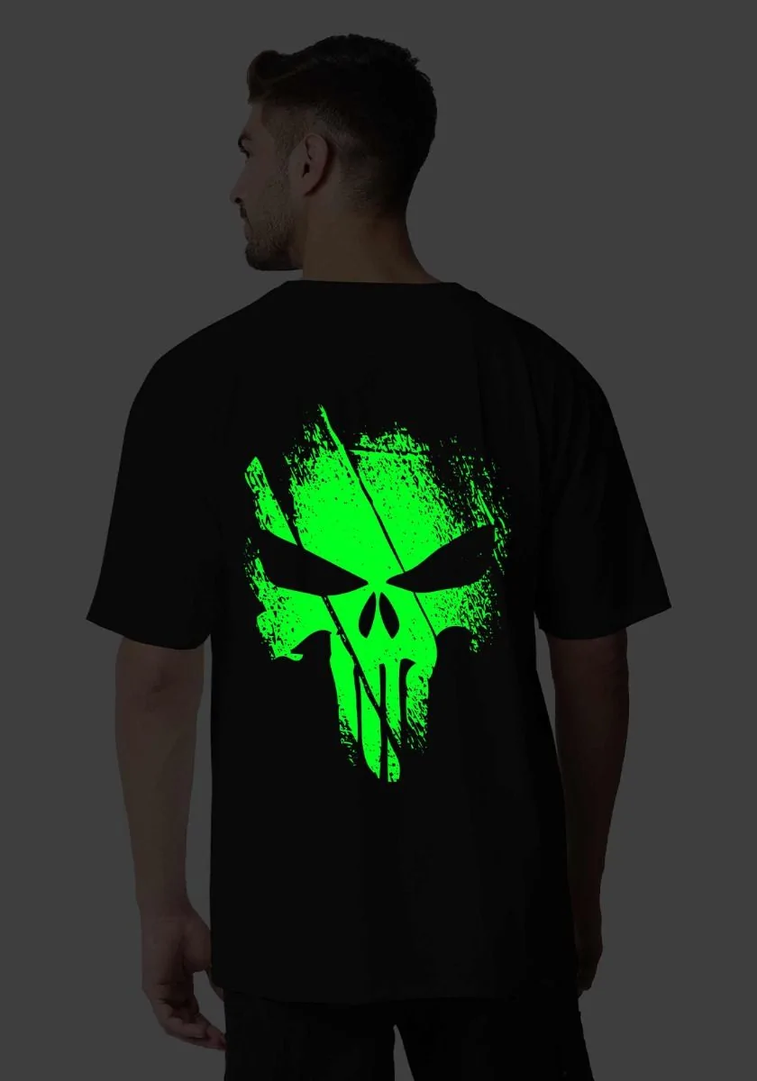 Punisher Slash Glow In Dark Oversized T-Shirt