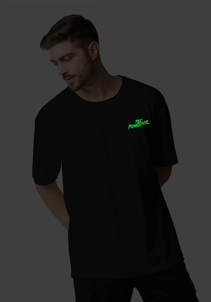 Punisher Slash Glow In Dark Oversized T-Shirt