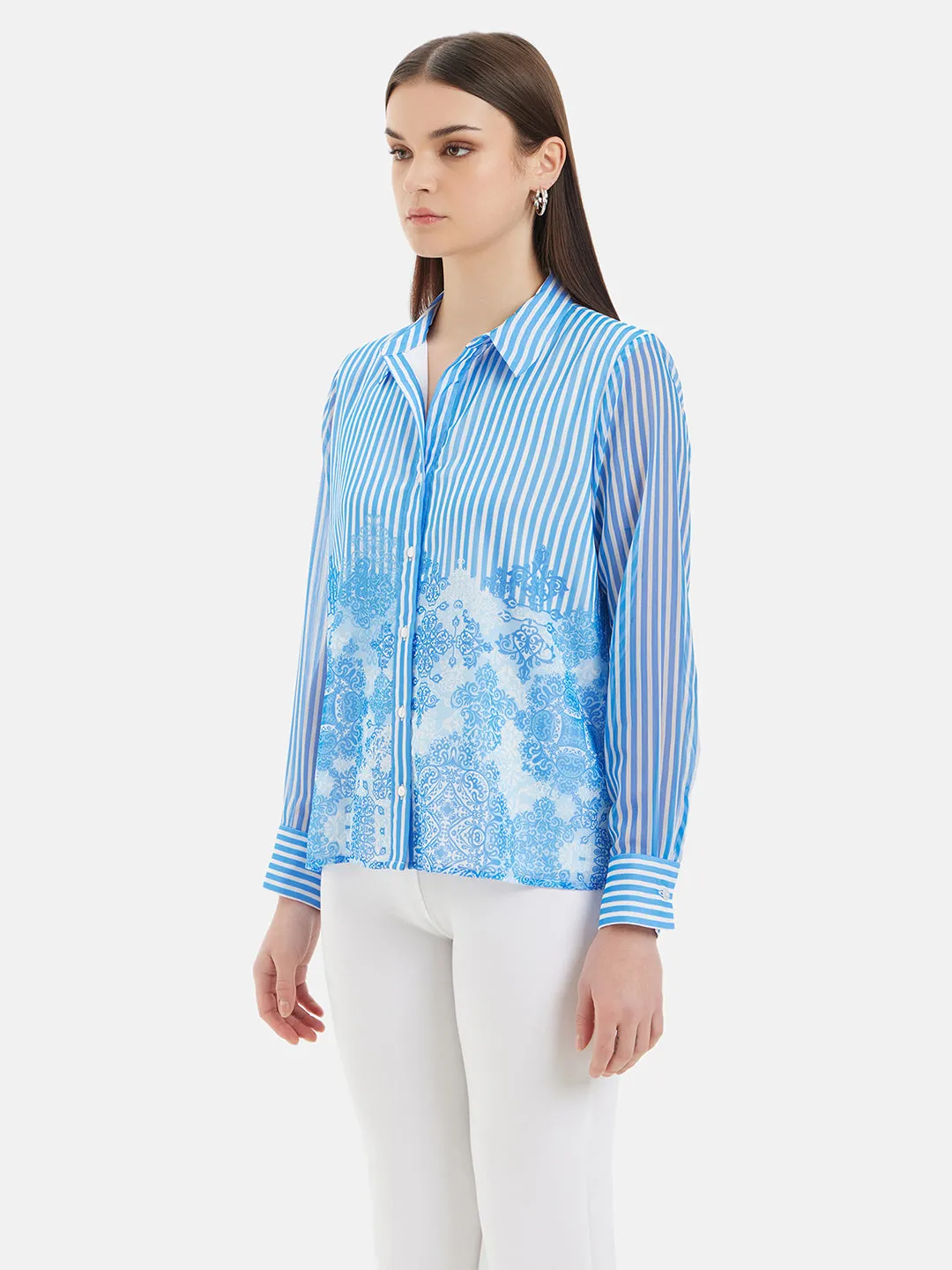 Rachel Printed Full Sleeves Shirt