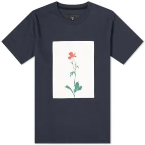 Rag & Bone Flower Print TeeNavy