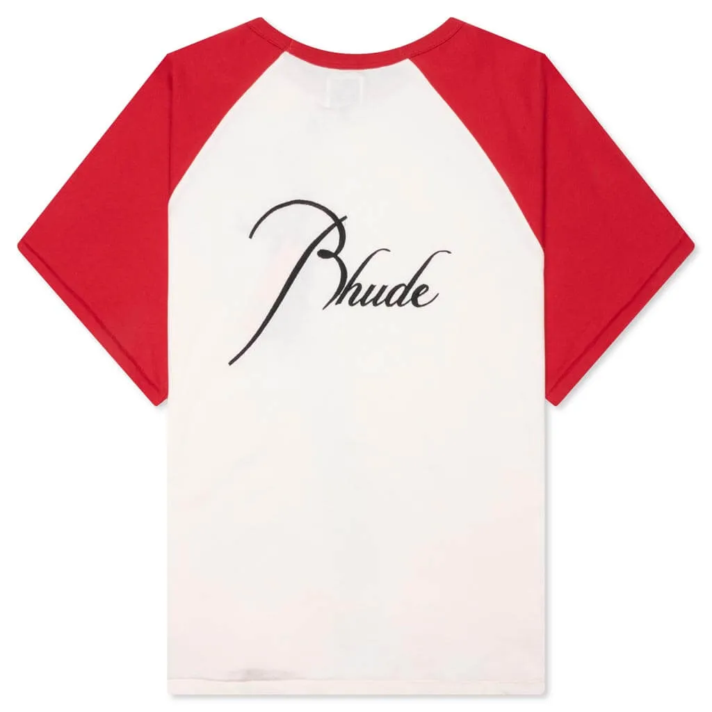 Raglan Tee - Vintage Red