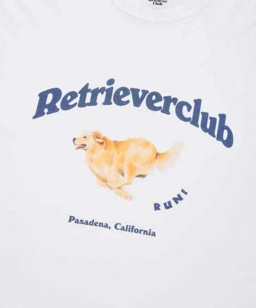 Retriever Club  |Crew Neck Unisex Street Style Other Animal Patterns Cotton