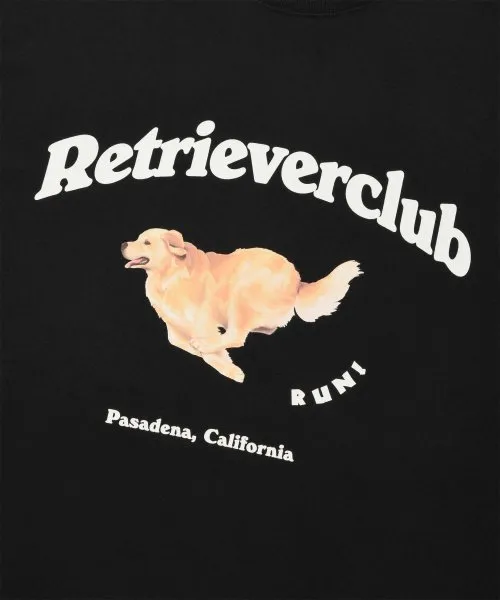 Retriever Club  |Crew Neck Unisex Street Style Other Animal Patterns Cotton