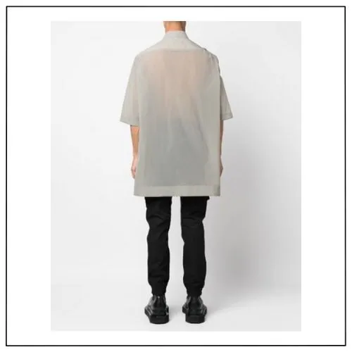 RICK OWENS  |Nylon Street Style Plain Cotton Short Sleeves Designers