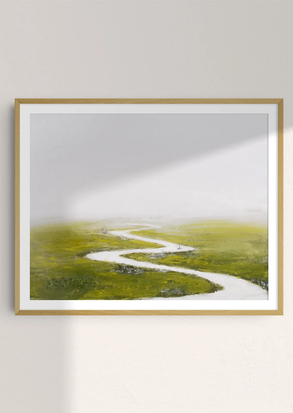 River Through The Marsh Print