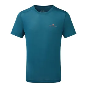 Ronhill  Tech Mens Running T-Shirt Legion/Fluo Orange