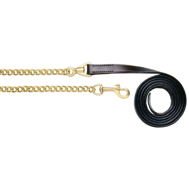 Royal King Leather Lead with Chain - 1