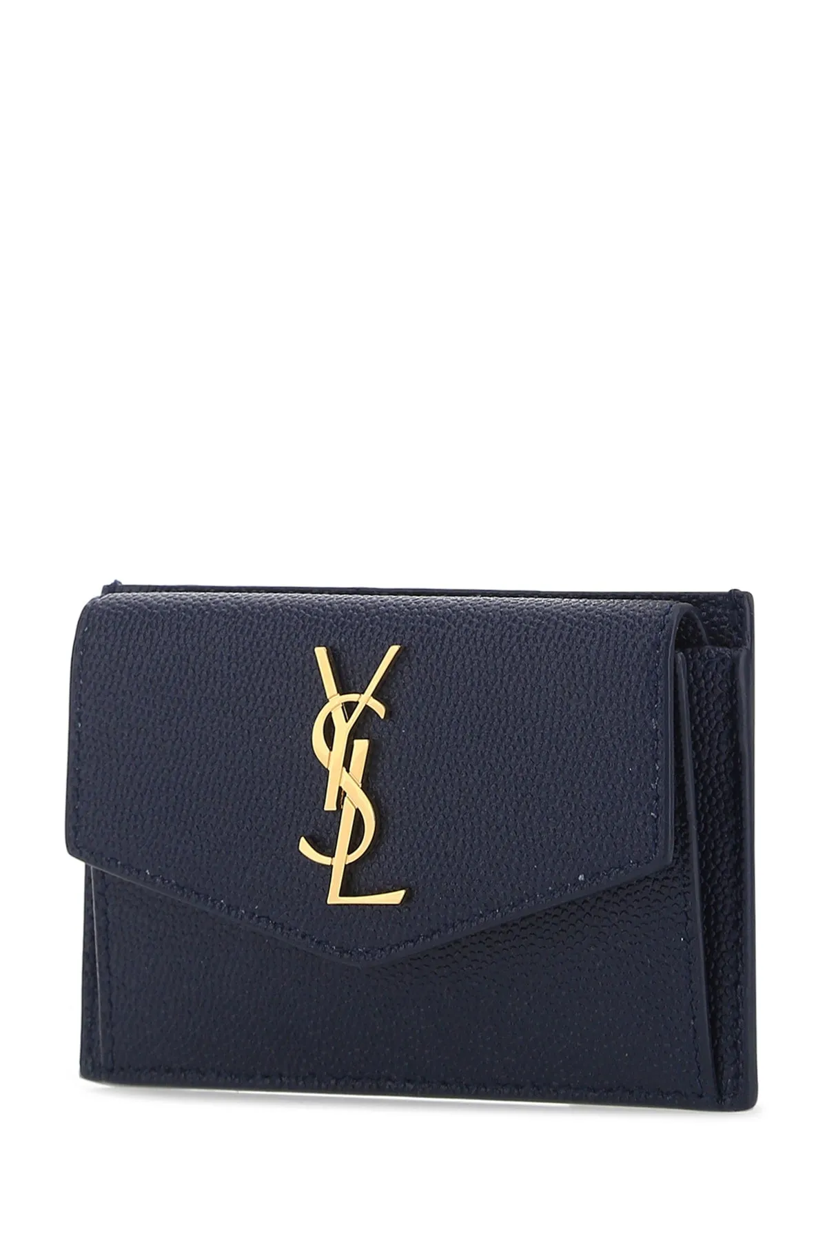 Saint Laurent Uptown Logo Plaque Card Case