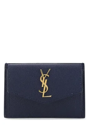 Saint Laurent Uptown Logo Plaque Card Case