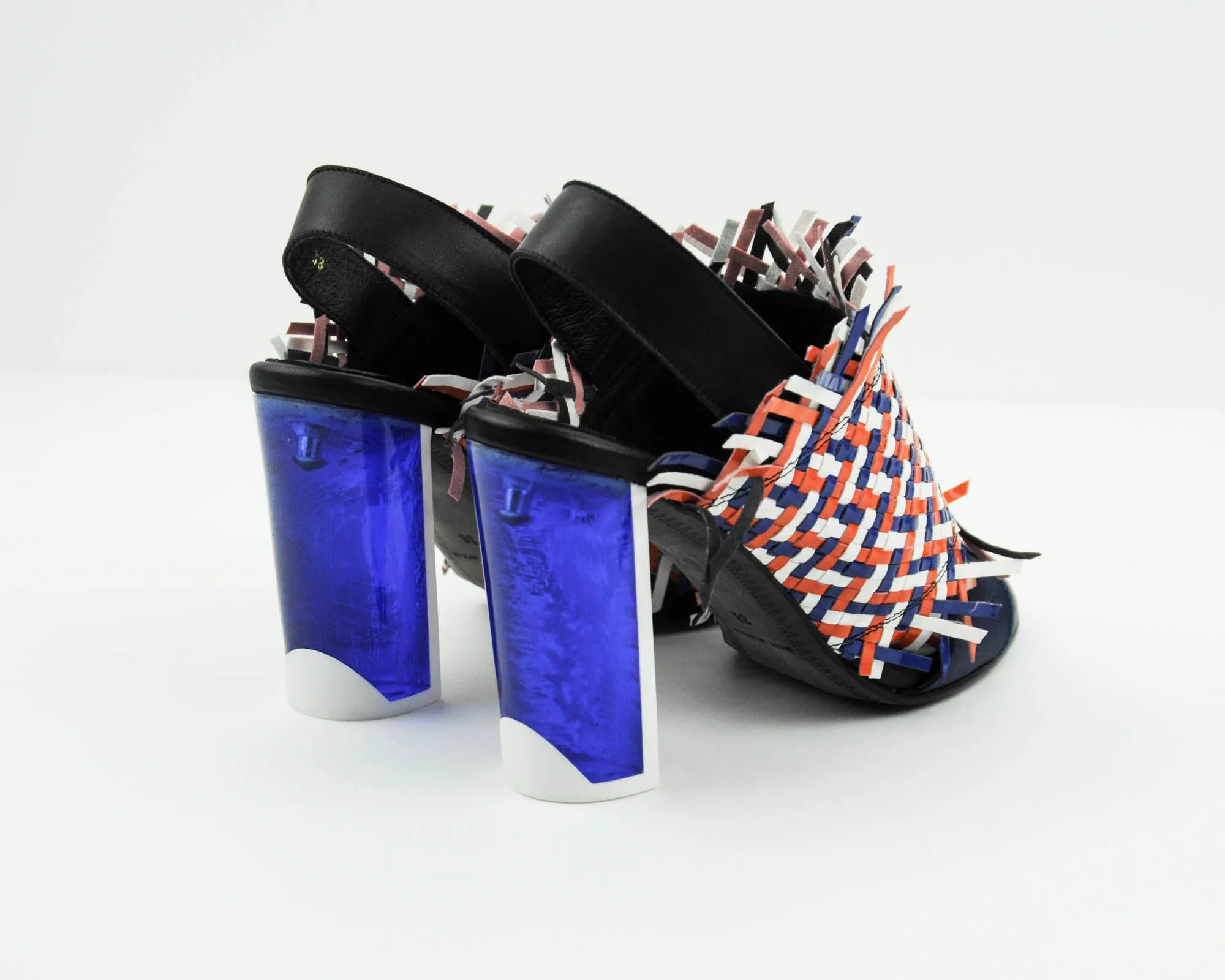 SANDALIA - MIISTA - VIVIENNE NAVY ORANGE WHITE