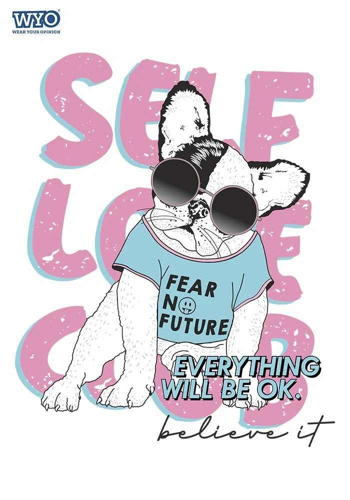 Self Love Bulldog Oversized T-Shirt