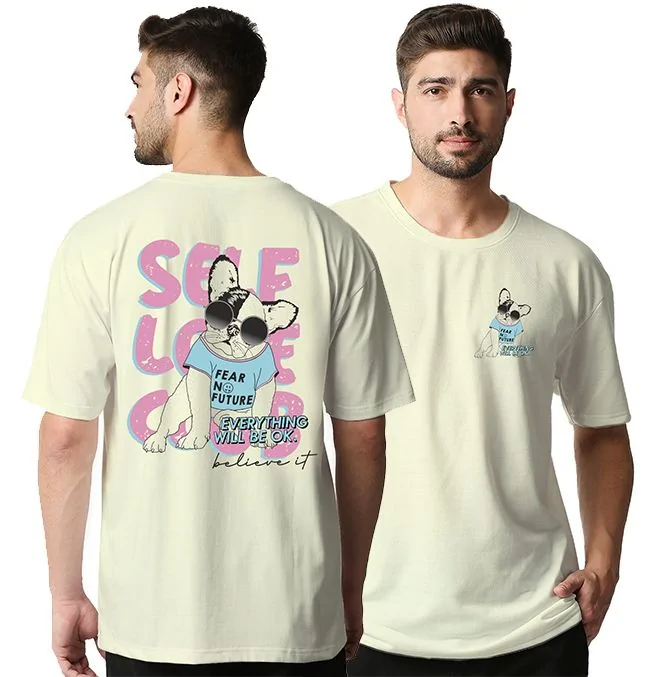 Self Love Bulldog Oversized T-Shirt