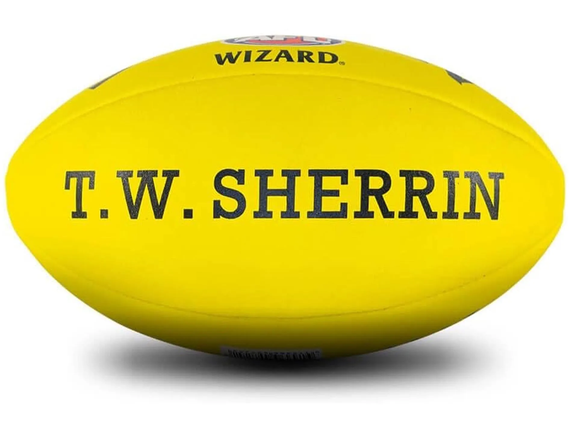 Sherrin Wizard Leather Football  YELLOW