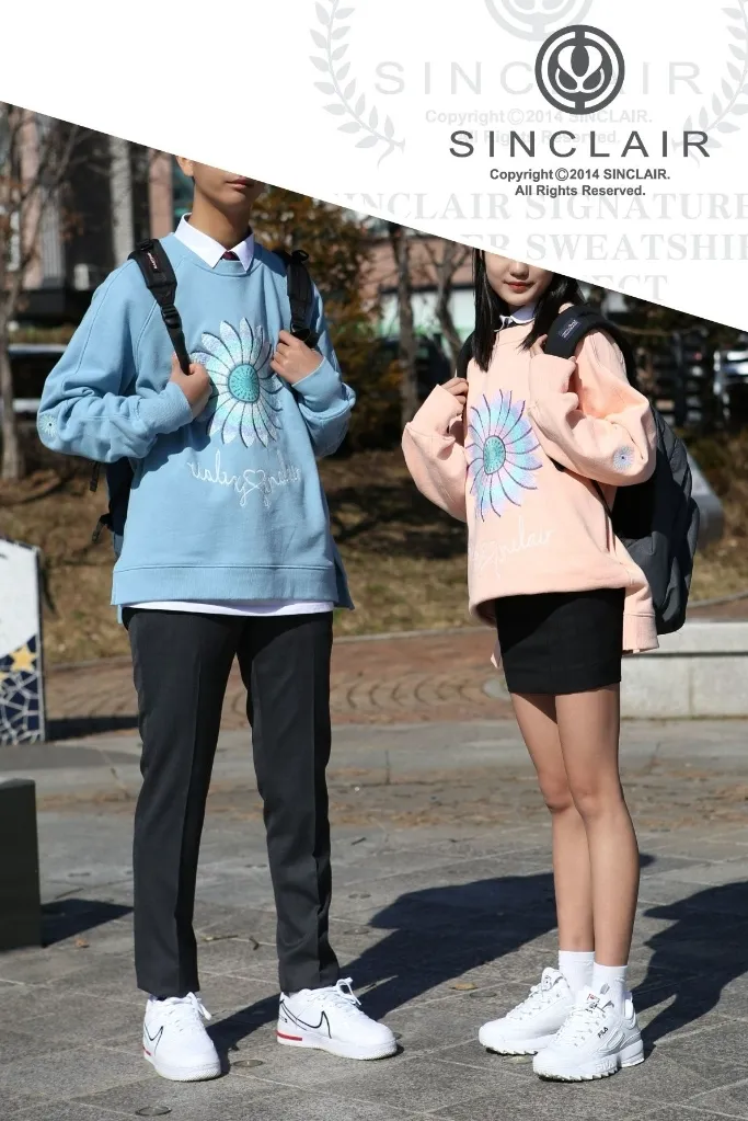 SINCLAIR  |Flower Patterns Unisex Street Style Long Sleeves Cotton Long
