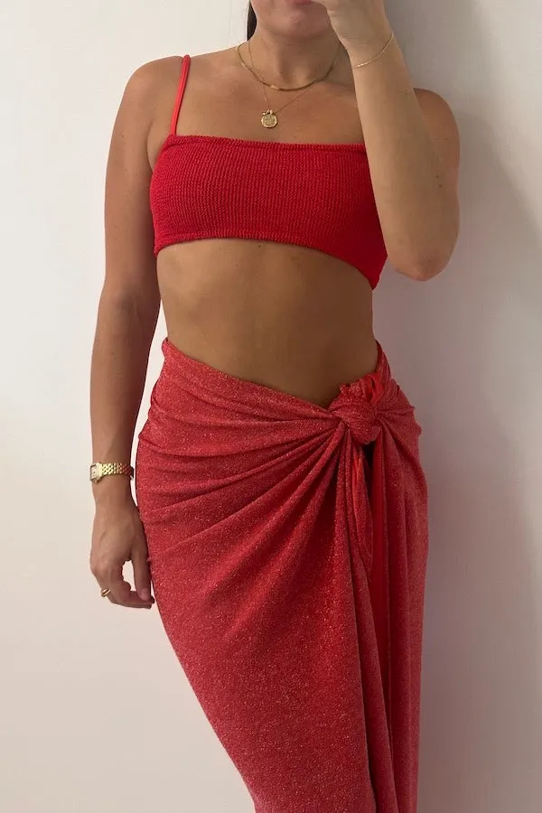 Sneaky Long Sarong Cherry