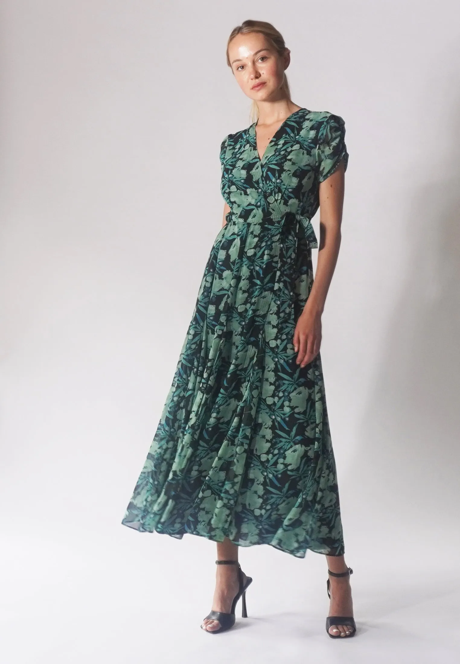 SOLSTICE MAXI DRESS PRIME GREEN