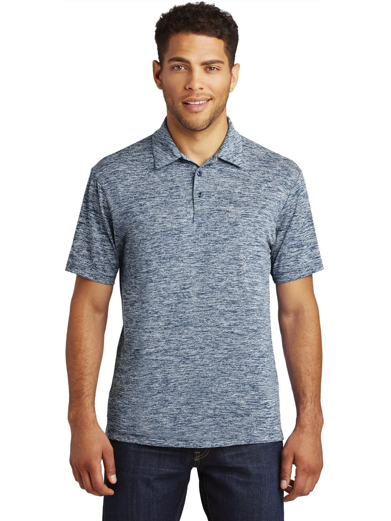 Sport-TekPosiChargeElectric Heather Polo