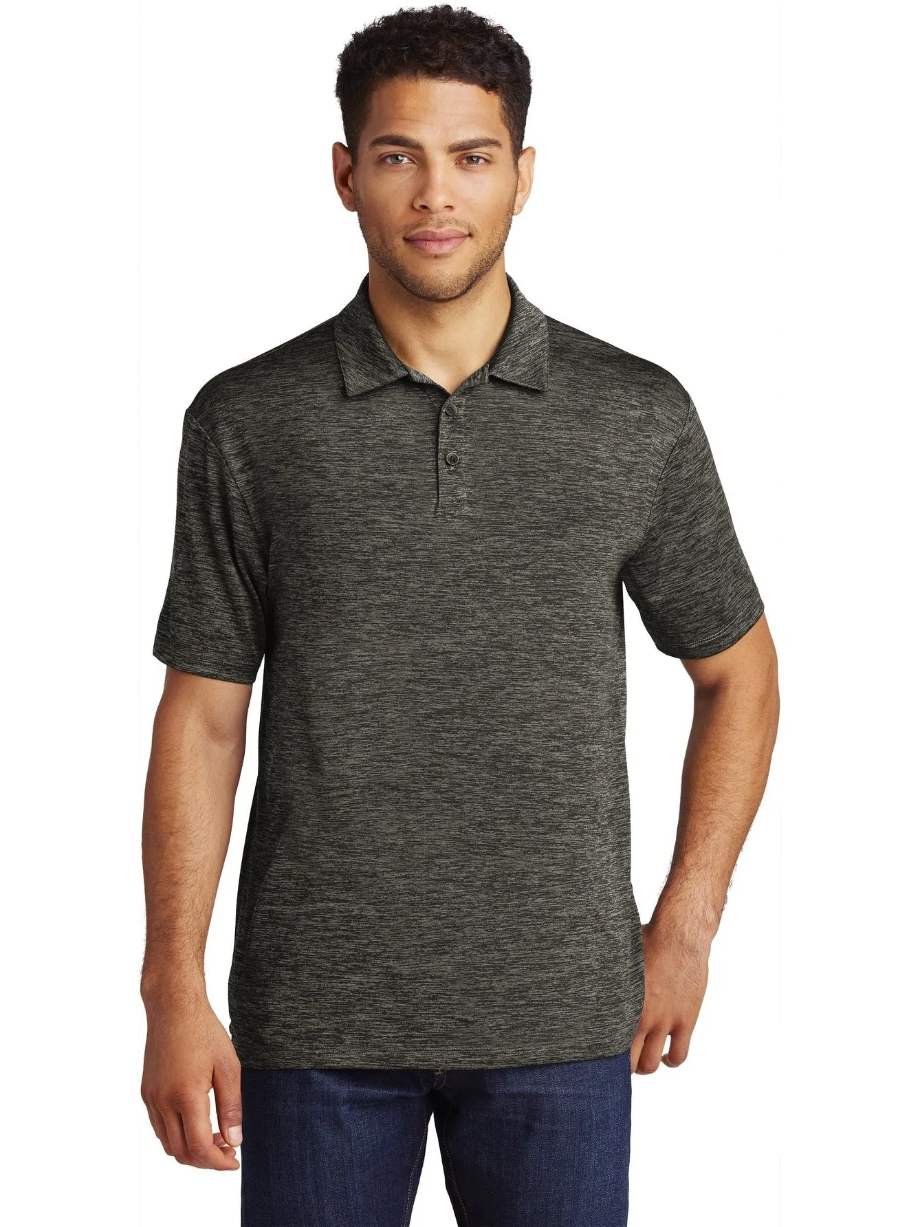 Sport-TekPosiChargeElectric Heather Polo