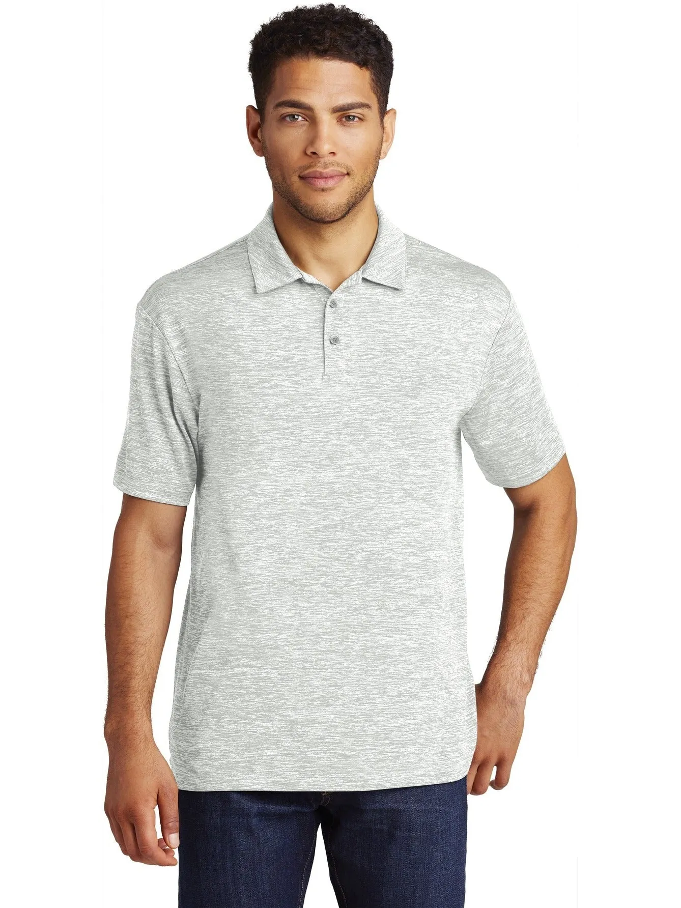 Sport-TekPosiChargeElectric Heather Polo