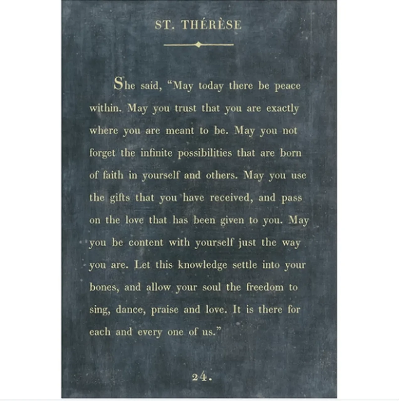 St Therese Art Print (Book Collection)