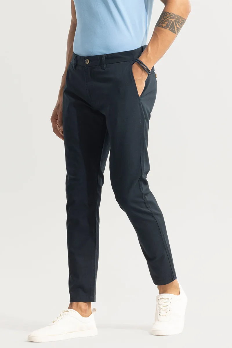 Stygian Navy Linen Pant