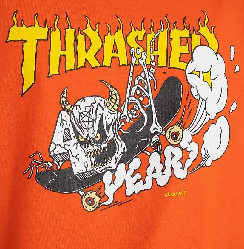 T-Shirt Thrasher 40 Years Neckface - Orange - men´s