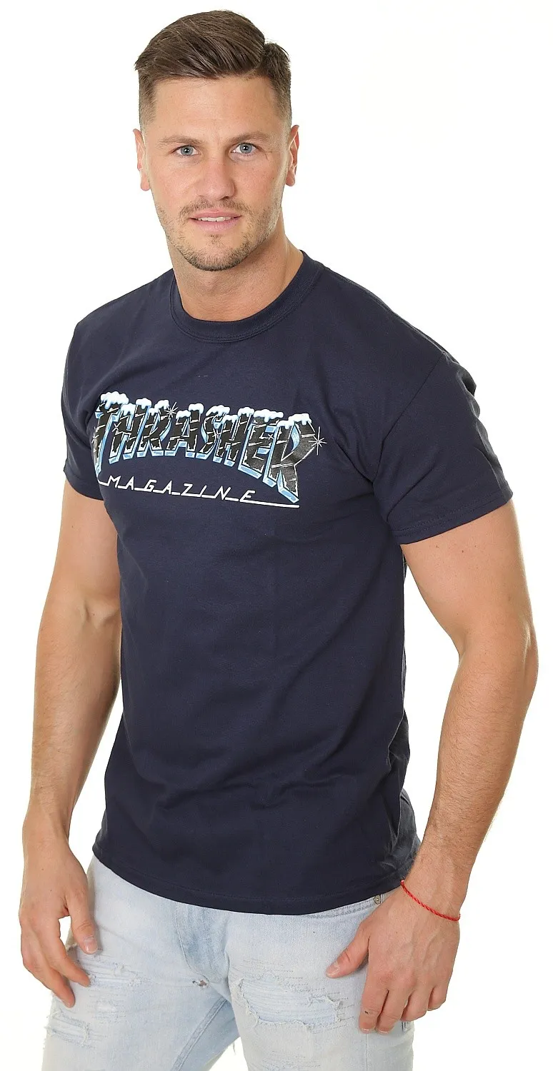 T-Shirt Thrasher Black Ice - Navy - men´s