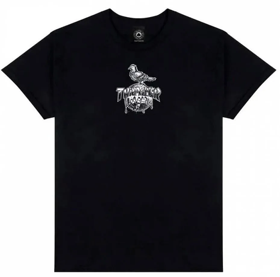 T-Shirt Thrasher Cover The Earth X Antihero - Black - men´s