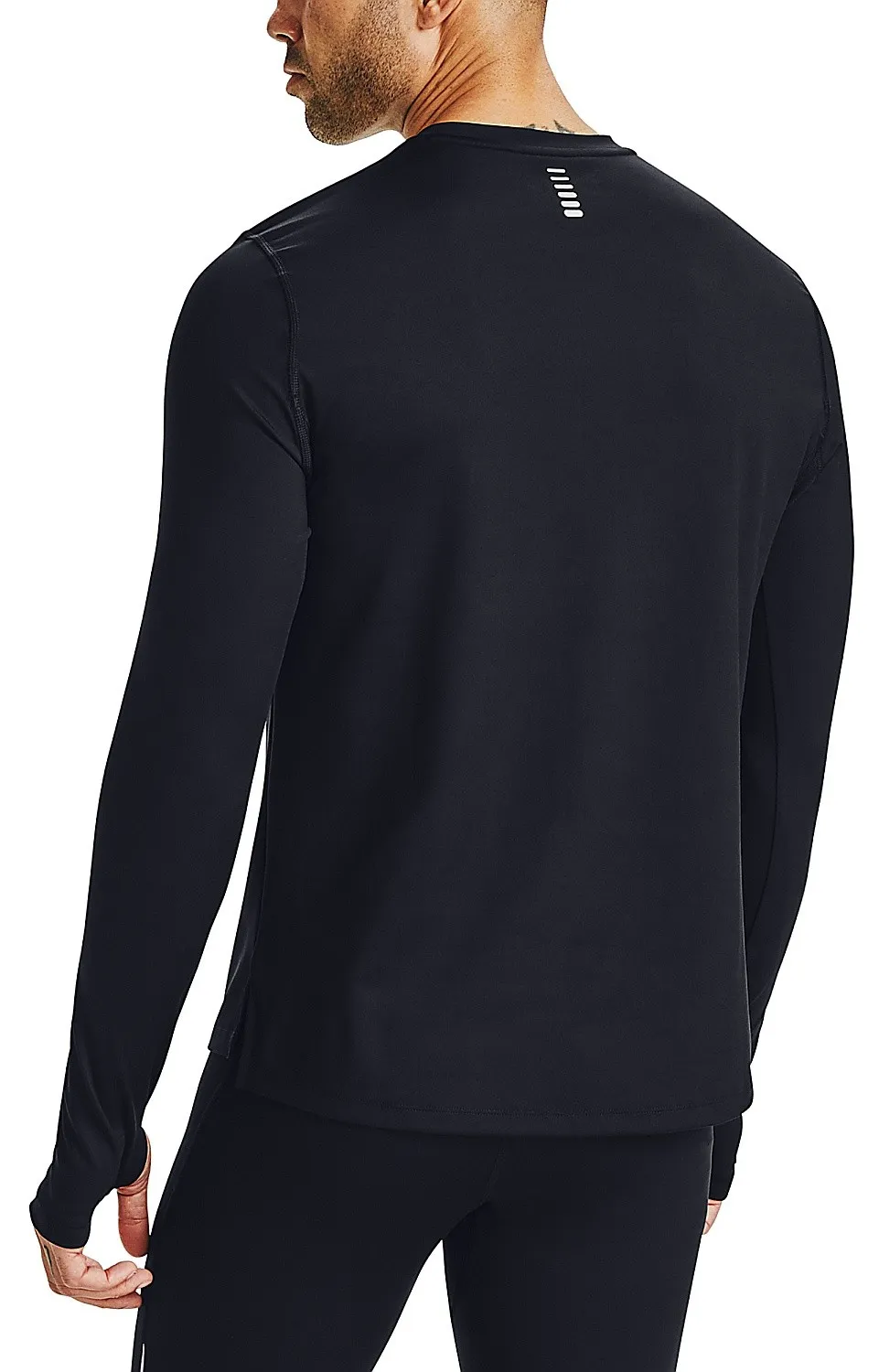 T-Shirt Under Armour Empowered Crew LS - 001/Black/Reflective - men´s