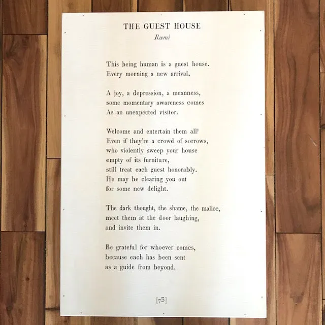 The Guest House Art Print (Poetry Collection)