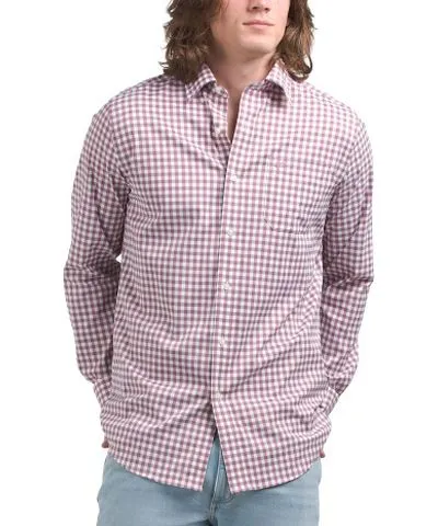 Tj Maxx Long Sleeve Intercostal Gingham Sport Shirt For Men