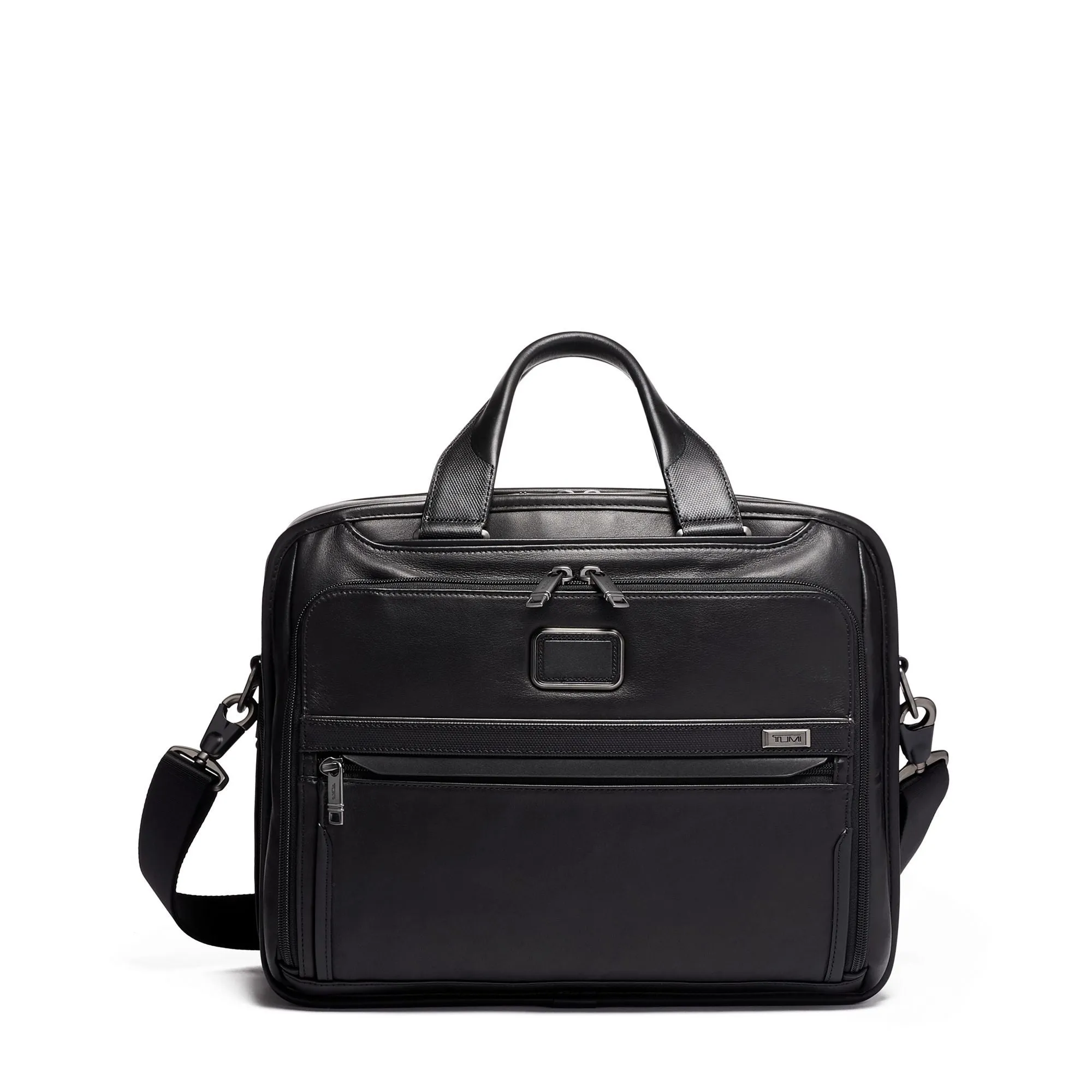 Tumi Organizer Brief Leather 1173201041 Black Leather