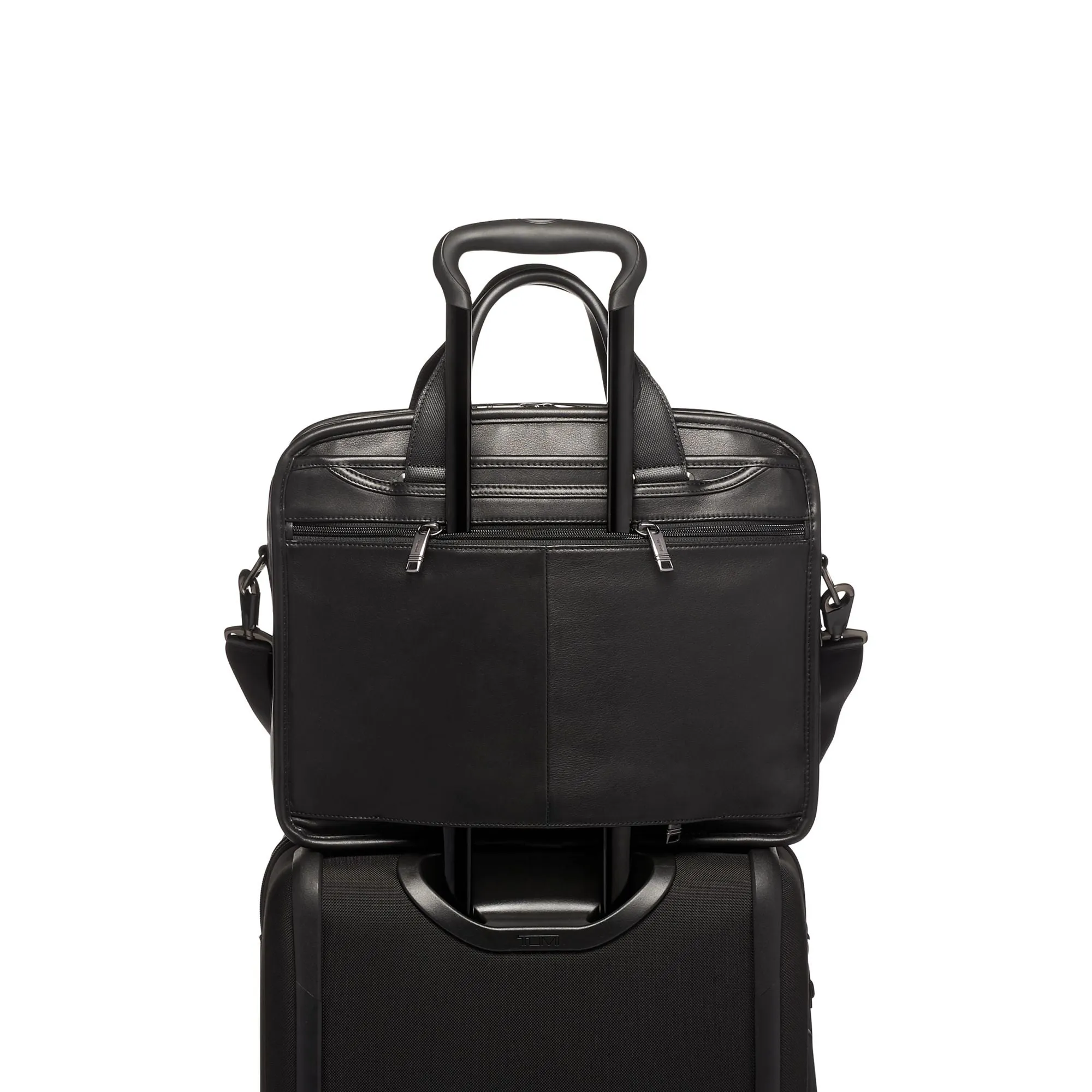 Tumi Organizer Brief Leather 1173201041 Black Leather