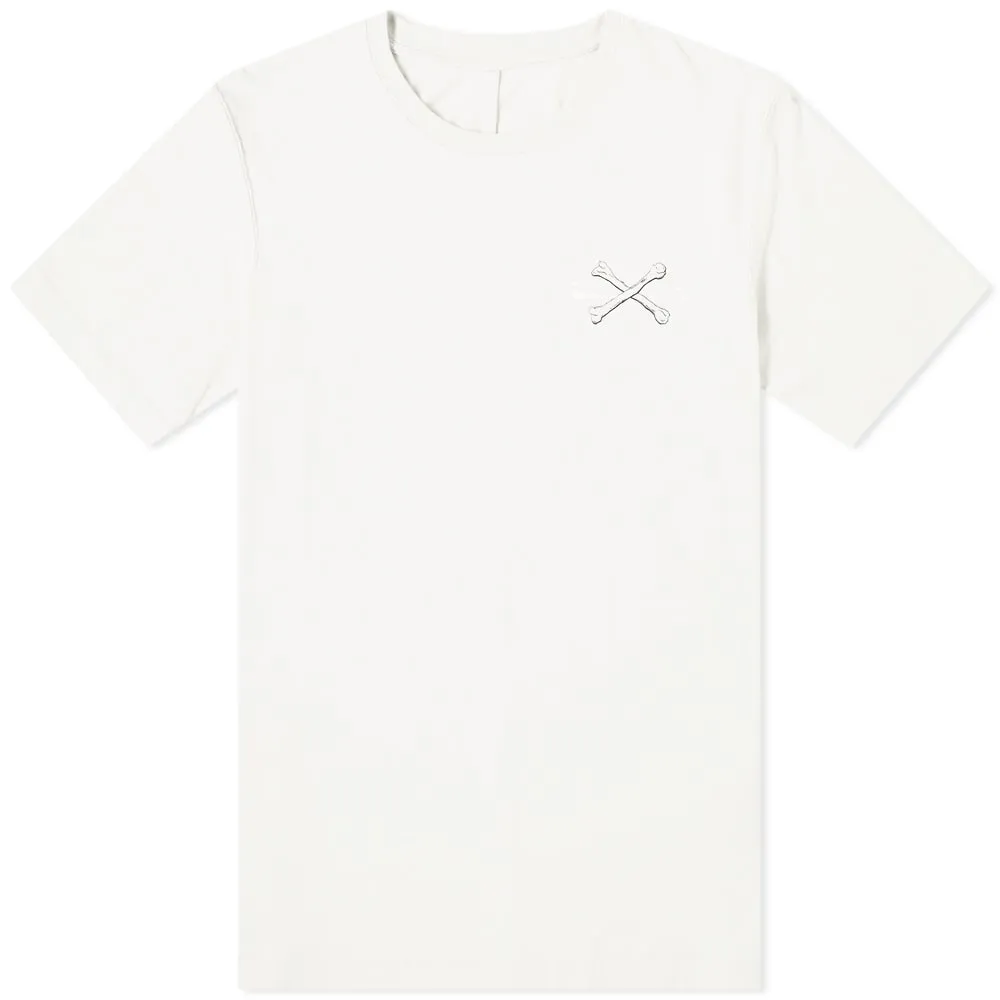 Unravel Project Bones Logo Print TeeOff White