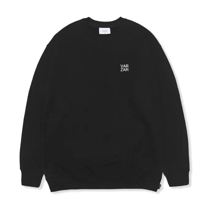 VARZAR  |Unisex Street Style Long Sleeves Cotton Logo Sweatshirts