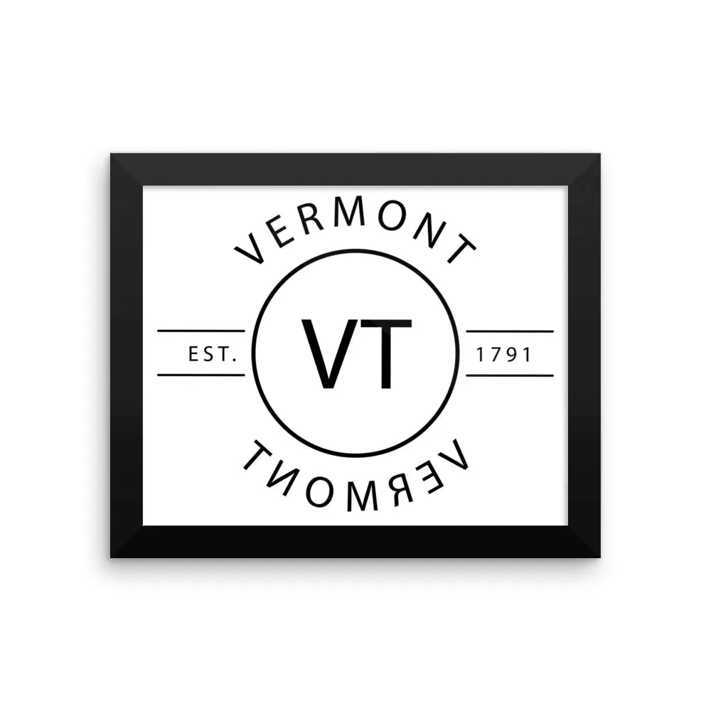 Vermont - Framed Print - Reflections