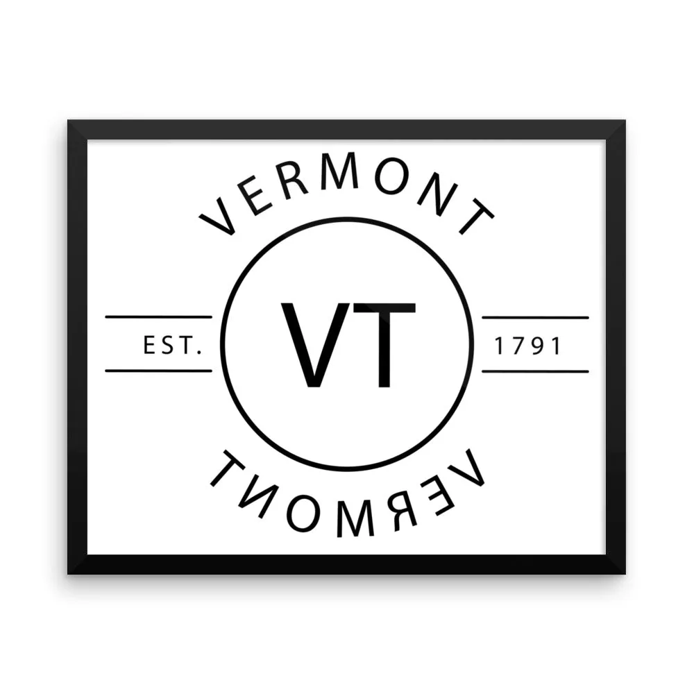 Vermont - Framed Print - Reflections