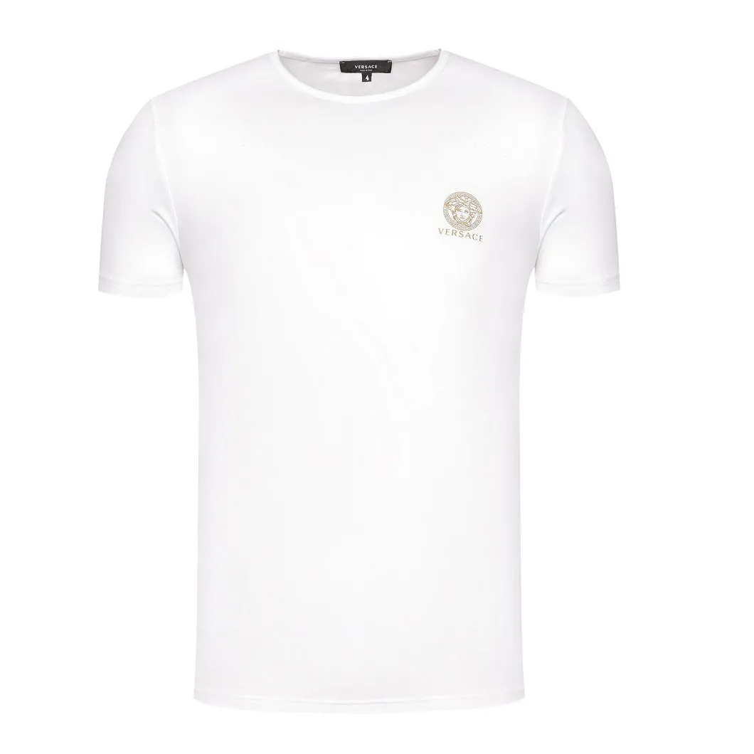 VERSACE  |Crew Neck Street Style Plain Cotton Short Sleeves Co-ord