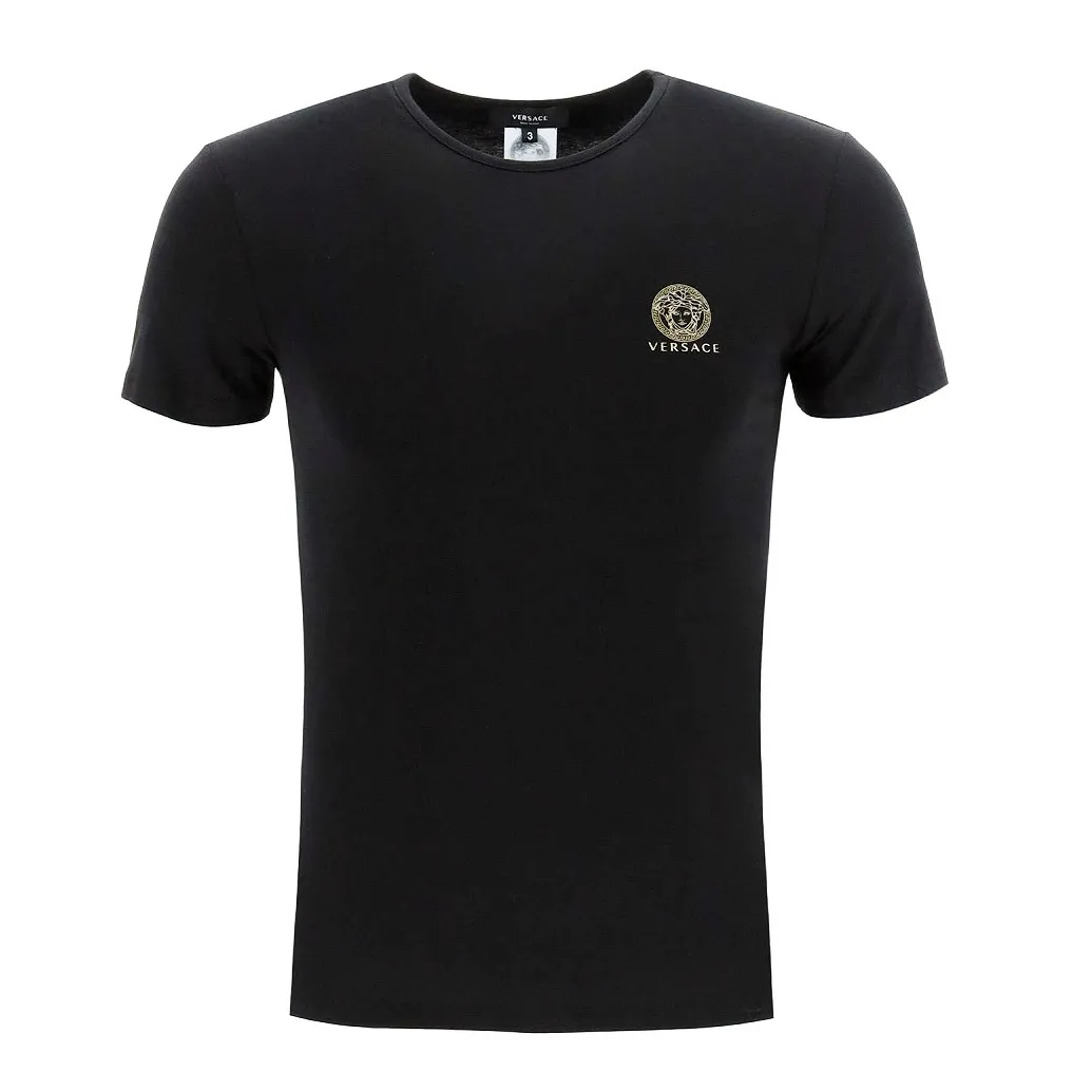 VERSACE  |Crew Neck Street Style Plain Cotton Short Sleeves Co-ord