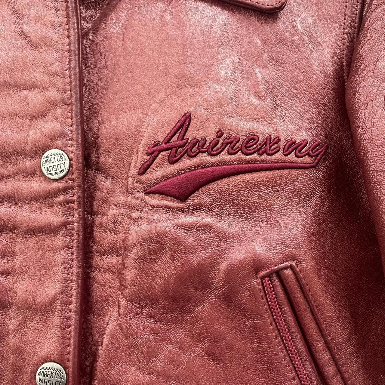 Vintage Avirex Leather Varsity Jacket