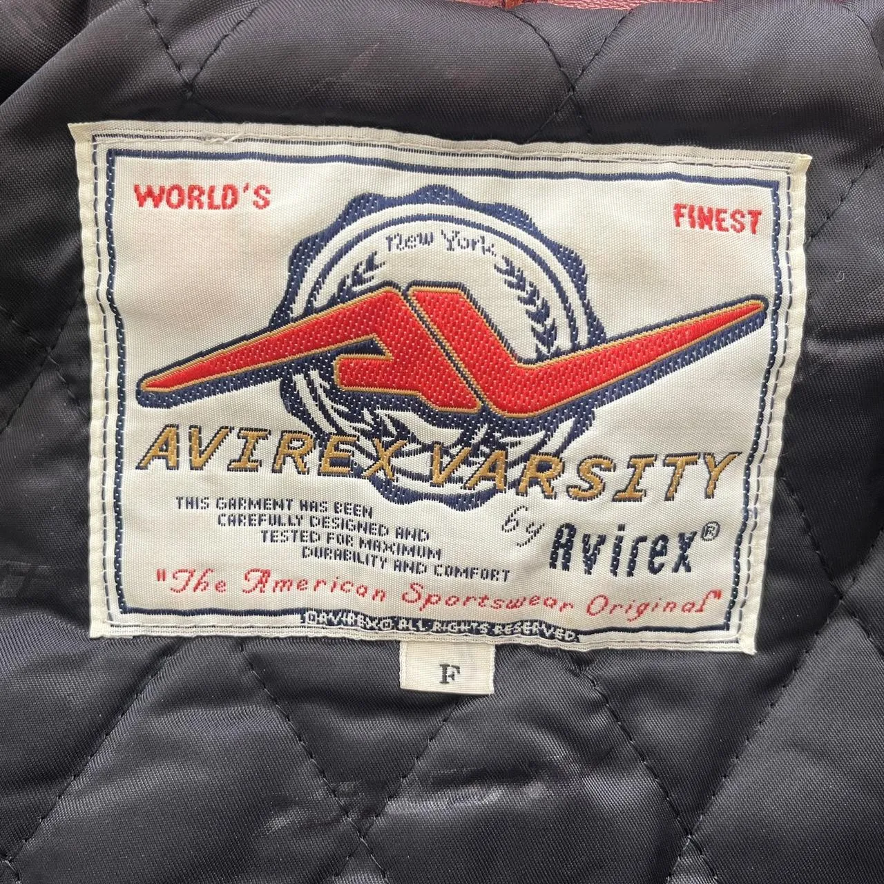 Vintage Avirex Leather Varsity Jacket