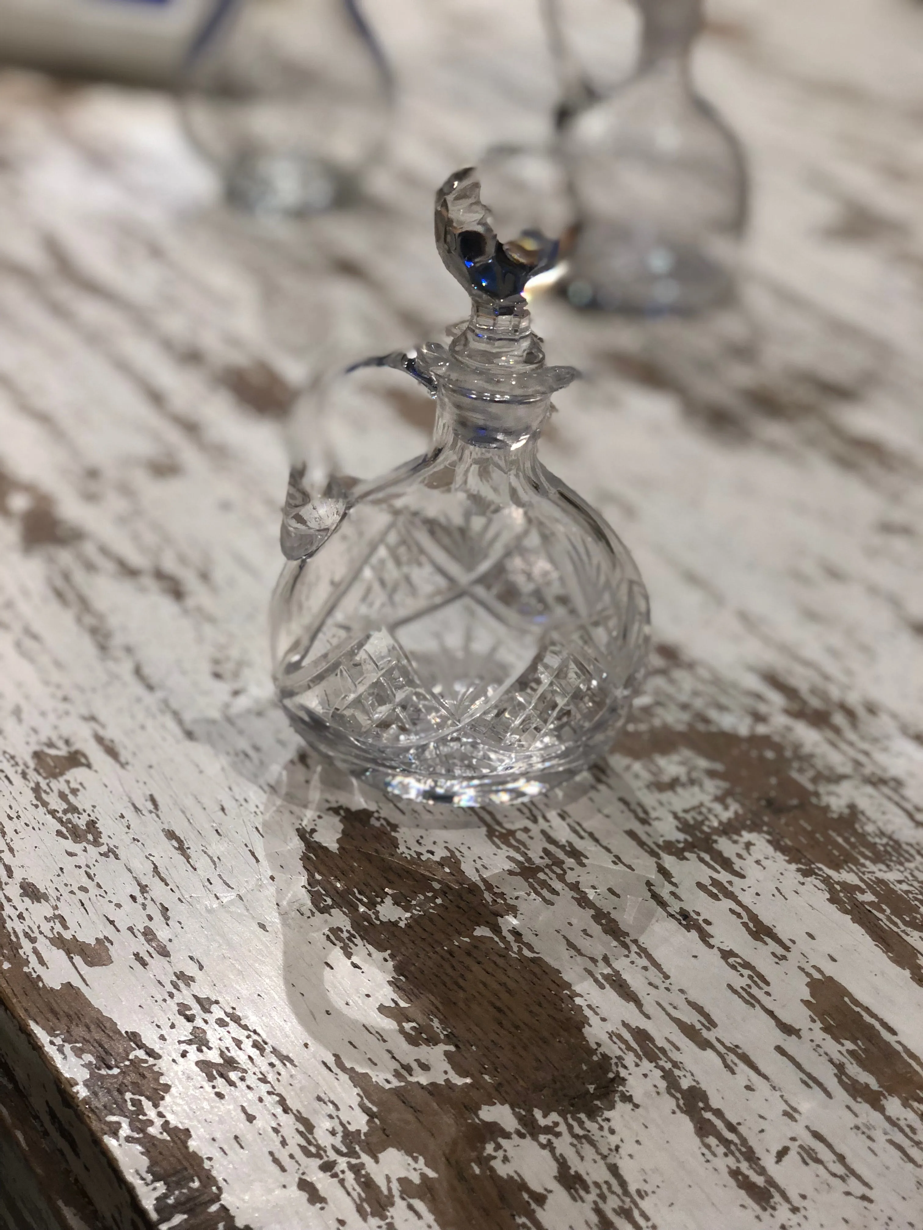 vintage elegant glass bottle