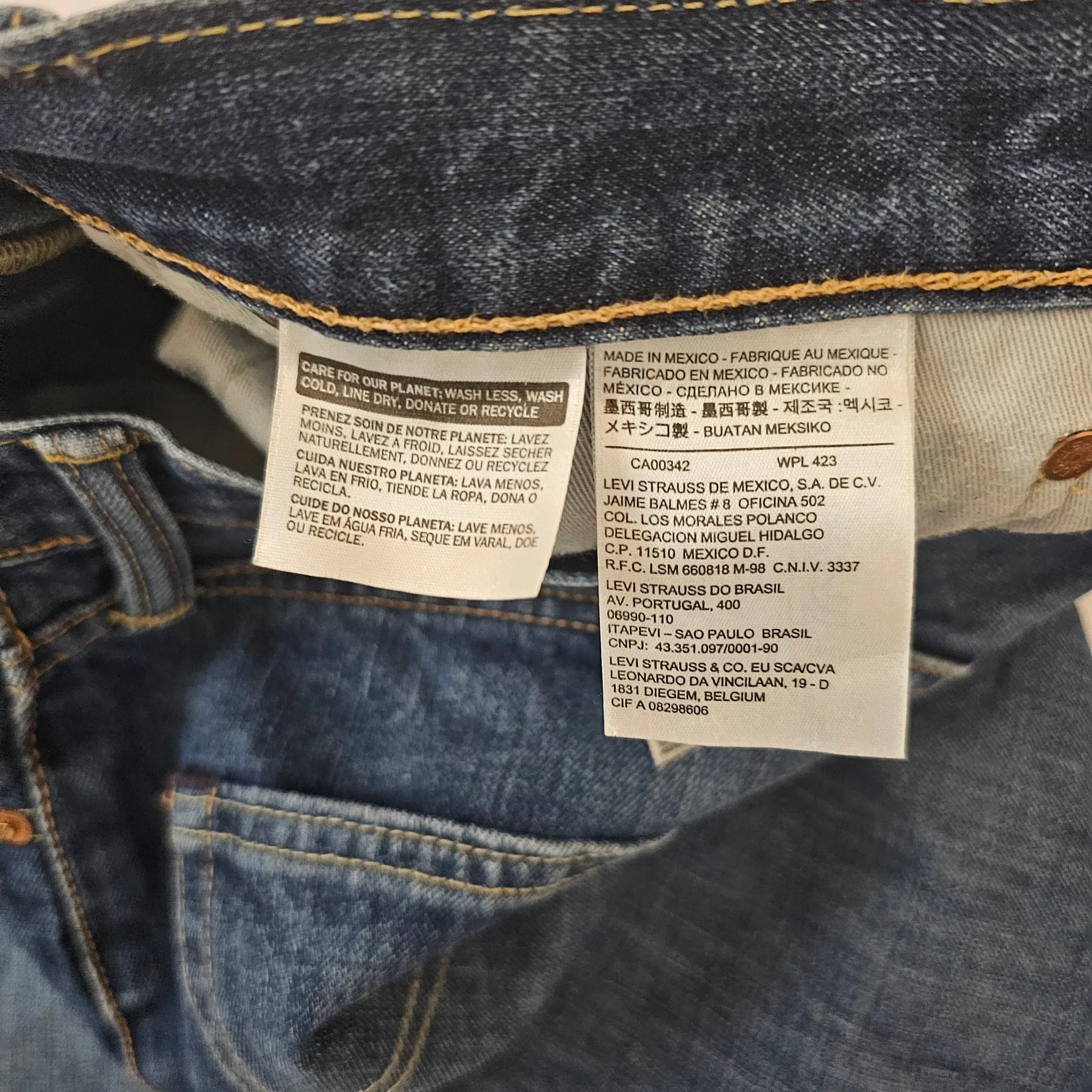 Vintage Levi's jeans made in Mexico