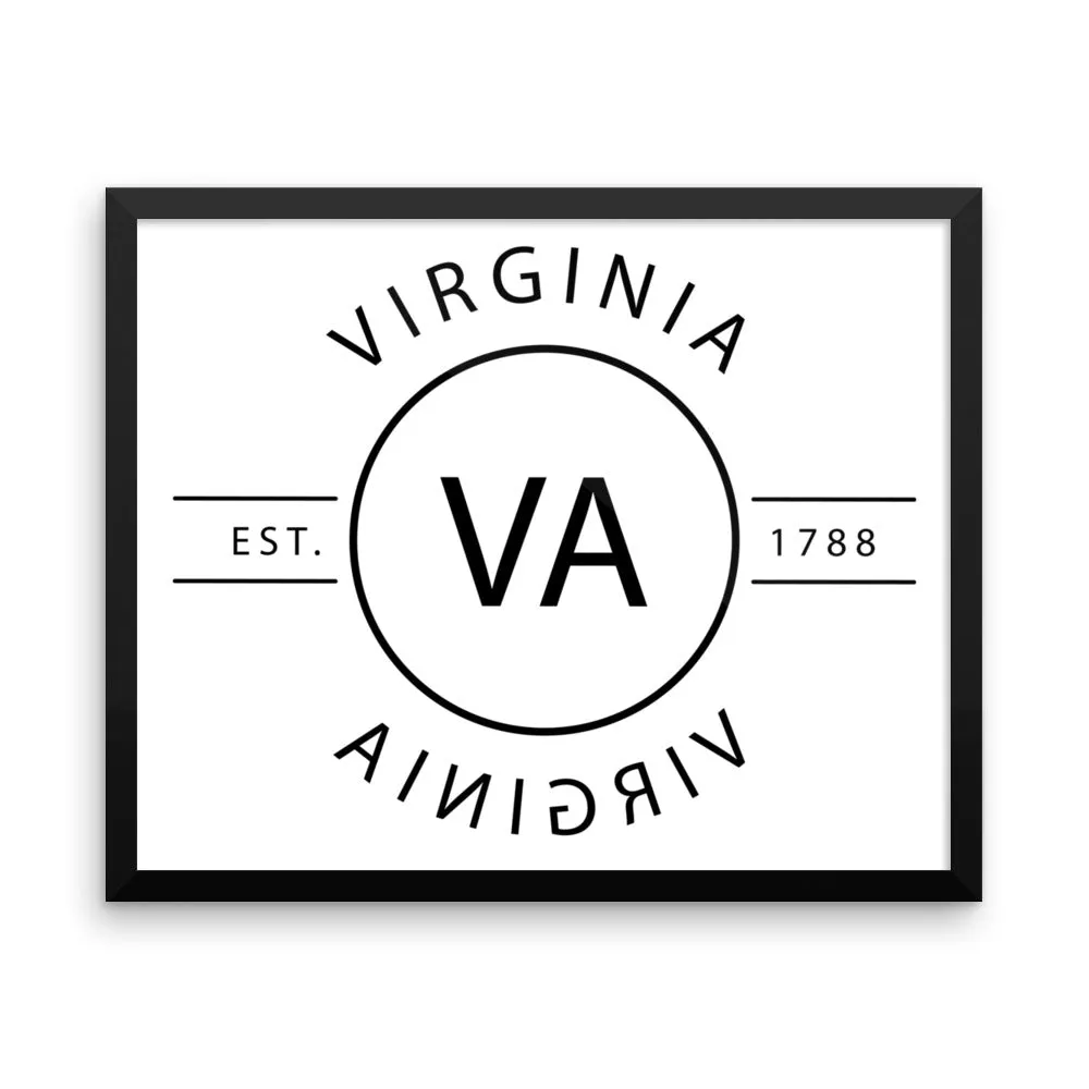 Virginia - Framed Print - Reflections