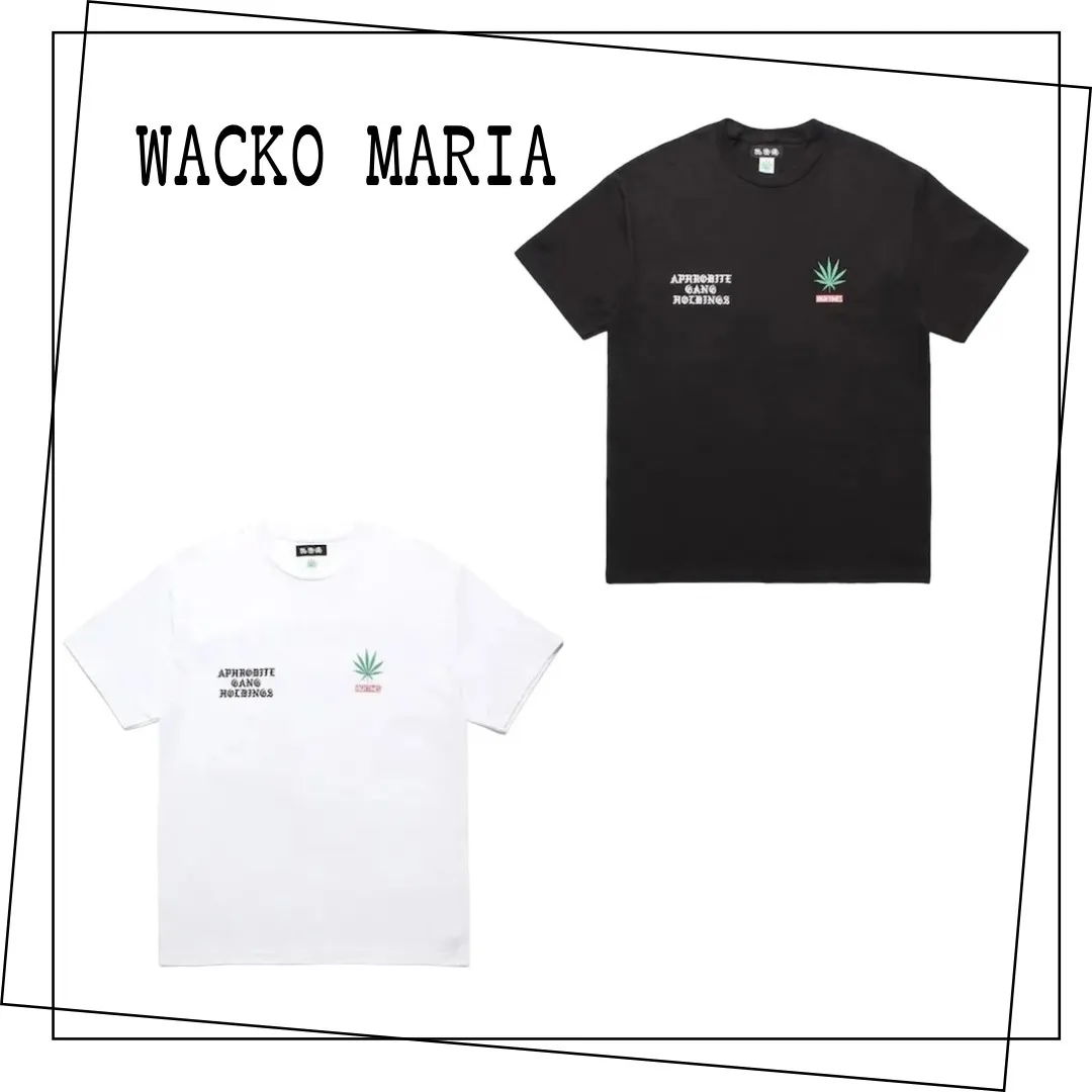 WACKO MARIA  |Street Style Plain Short Sleeves Oversized Logo T-Shirts