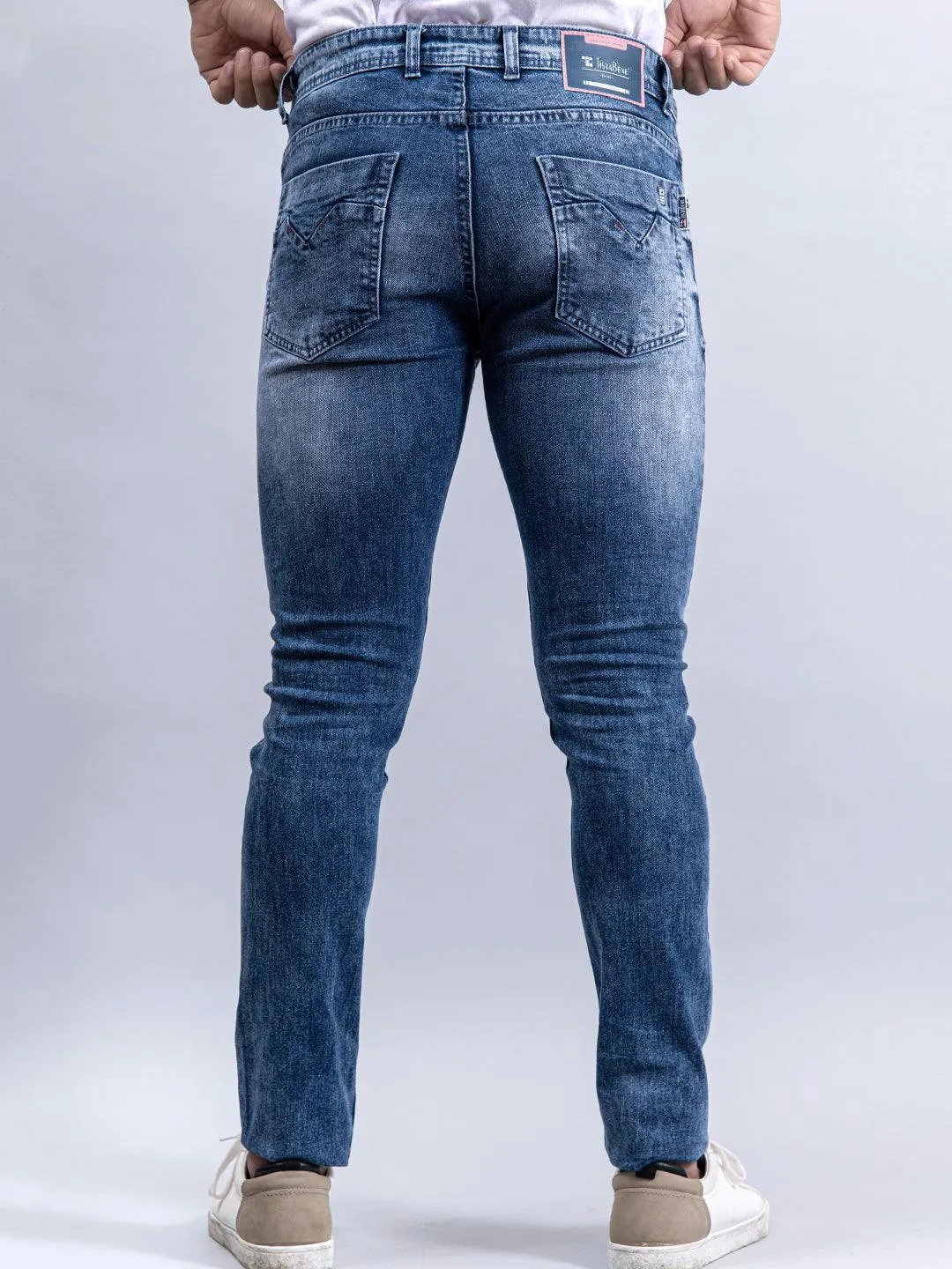 Washed Denim Men's Jeans