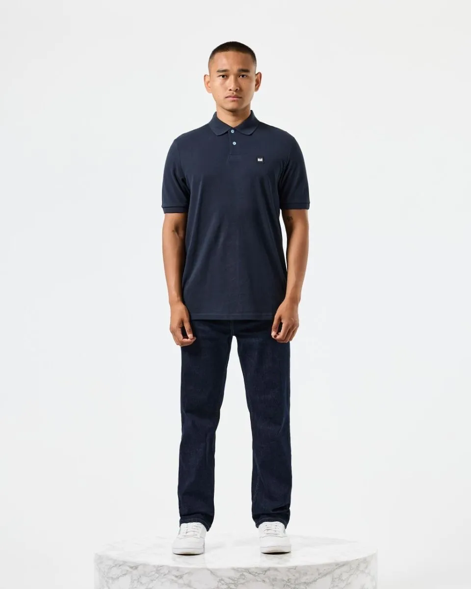 Weekend Offender Caneiros Short Sleeve Polo Shirt Navy