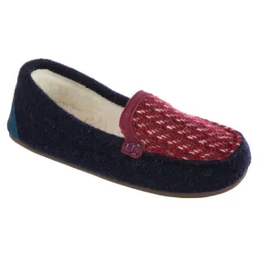  Women’s Andover Driver Moccasin Slipper in Navy  