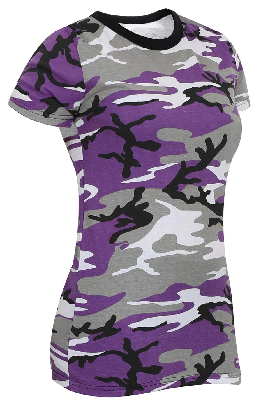 Womens Long Length Camo T-Shirt